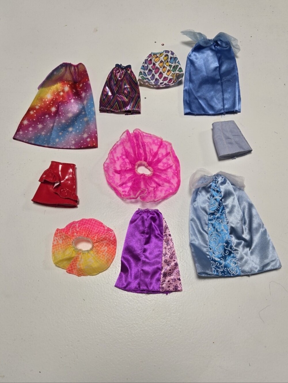 10 Barbie Doll Skirts Multicolor